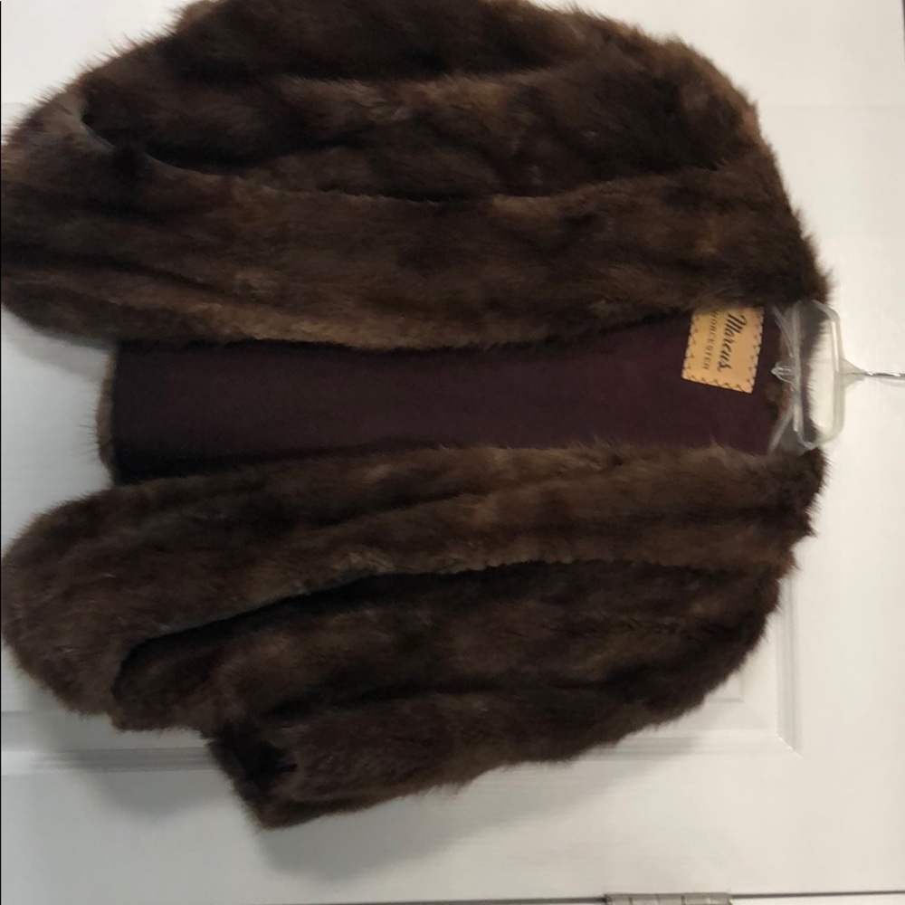 1940’s Mink Stole.  With hand pockets